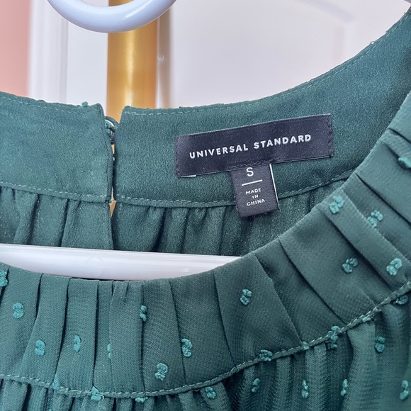 Chiffon Drapey Ellie Blouse with Swiss Dot - Universal Standard size S (14-16) - Picture 7 of 9